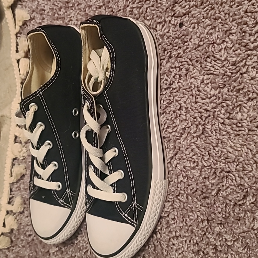 Black and white Converse